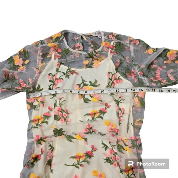Nanette Lepore Floral Embroidered Illusion Dress - Picture 6 of 9
